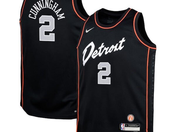 Cade Cunningham Detroit Pistons Nike Youth Swingman Replica Jersey - City Edition - Black
