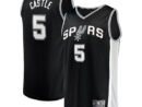 Stephon Castle San Antonio Spurs  2024 NBA Draft Fast Break Player Jersey - Icon Edition - Black