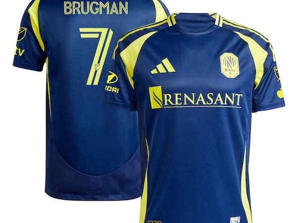 Gastón Brugman Nashville SC adidas 2025 The Heart Of Nashville Kit Authentic Player Jersey - Navy
