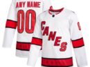 Carolina Hurricanes adidas 2020/21 Away Custom Authentic Jersey - White