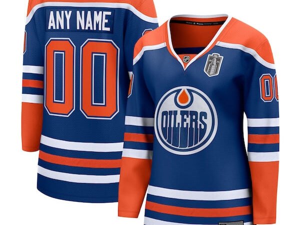 Edmonton Oilers Women's 2025 Stanley Cup Final Home Breakaway Custom Jersey - Royal