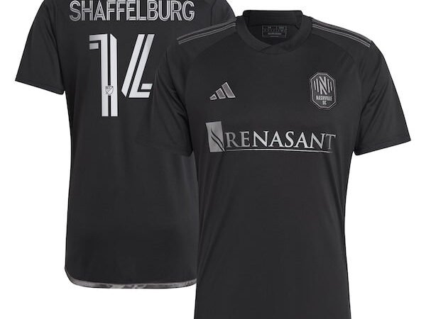 Jacob Shaffelburg Nashville SC adidas 2024 Man In Black Kit Replica Player Jersey - Black