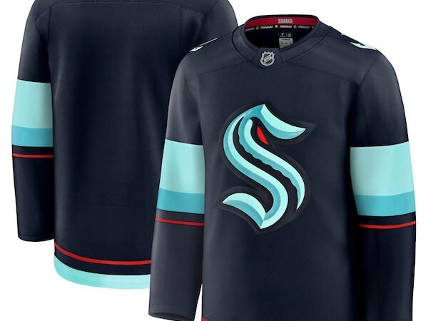 Seattle Kraken  Home Premium Jersey - Deep Sea Blue/White