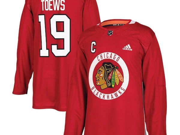 Jonathan Toews Chicago Blackhawks adidas Practice Player Jersey - Red