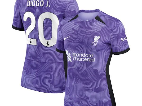 Diogo Jota Liverpool Nike Women's 2023/24 Third Stadium Replica Player Jersey - Purple