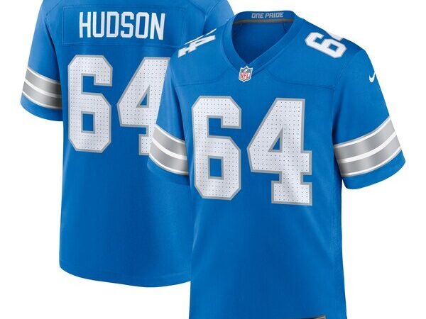 Bryan Hudson Detroit Lions Nike Game Jersey - Blue