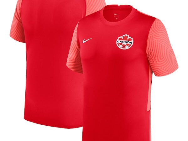 Canada Soccer Nike Youth Home Replica Jersey - Red