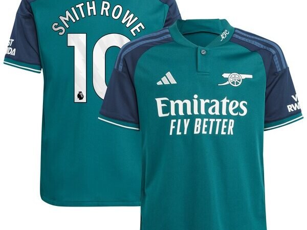 Emile Smith Rowe Arsenal adidas Youth 2023/24 Third Replica Player Jersey - Green
