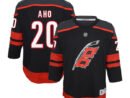 Sebastian Aho Carolina Hurricanes Youth Home Replica Player Jersey - Black/White