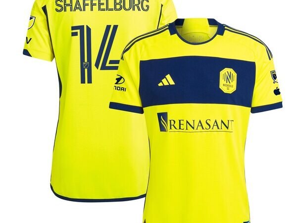 Jacob Shaffelburg Nashville SC adidas 2024 The 615 Kit Authentic Player Jersey - Yellow