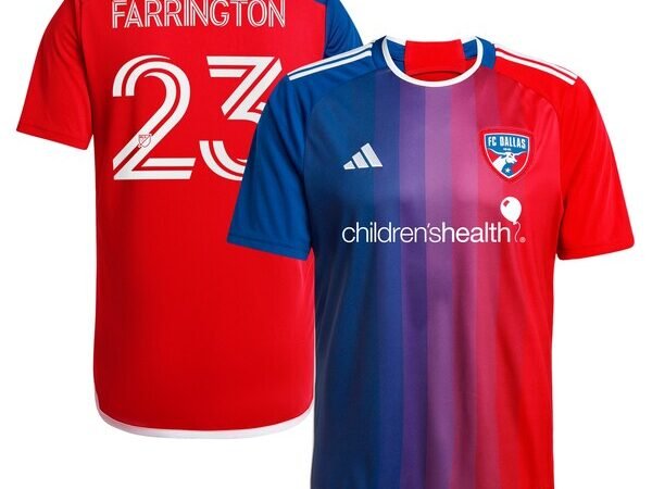 Logan Farrington FC Dallas adidas 2024 After Burner Replica Player Jersey - Navy