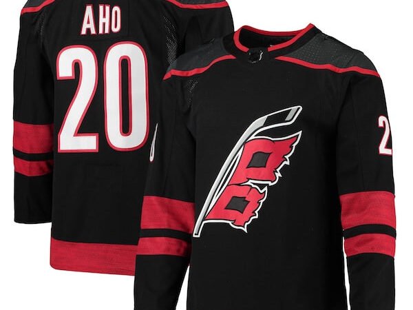 Sebastian Aho Carolina Hurricanes adidas Home Primegreen Authentic Player Jersey - Black