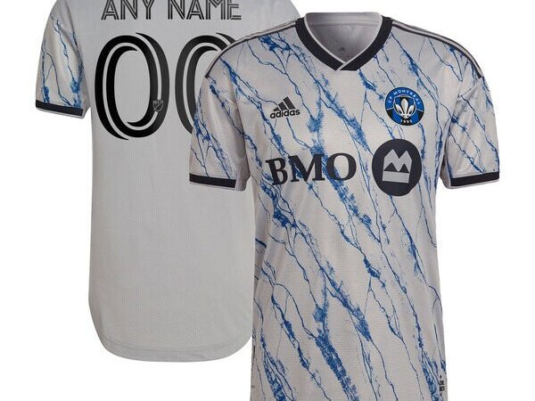 CF Montreal adidas 2024 Secondary Authentic Custom Jersey - Gray