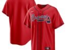 Atlanta Braves Nike Alternate Replica Team Jersey - Red