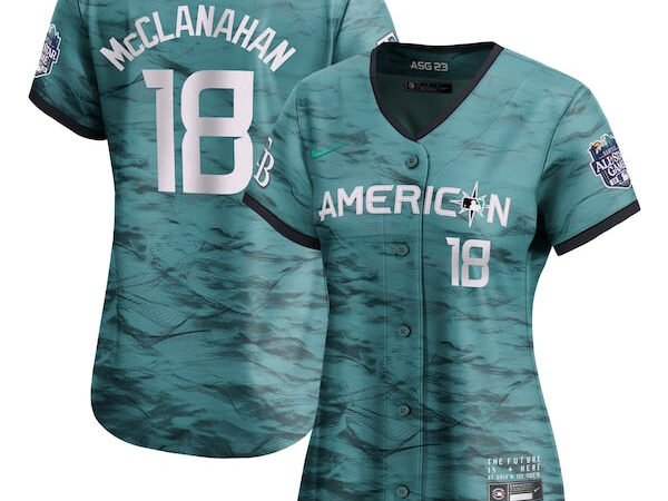 Shane McClanahan American League Nike Women's 2023 MLB All-Star Game Limited Player Jersey - Teal