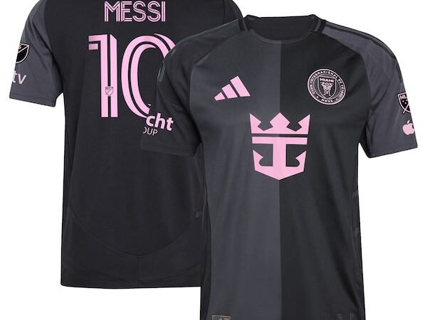 Lionel Messi Inter Miami CF adidas 2025 The Fortitude Kit Authentic Player Jersey - Black/Blue/Light Pink