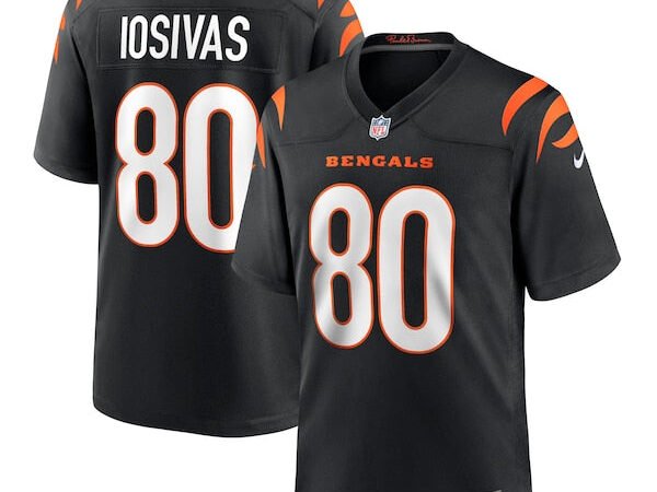Andrei Iosivas Cincinnati Bengals Nike Team Game Jersey -  Black