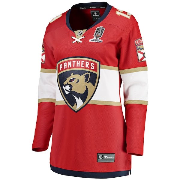 Sam Reinhart Florida Panthers Women's 2025 Stanley Cup Champions Breakaway Jersey - Red