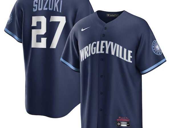 Seiya Suzuki Chicago Cubs Nike City Connect Replica Player Jersey - Navy
