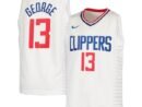 Paul George LA Clippers Nike Youth 2020/21 Swingman Jersey - Association Edition - White