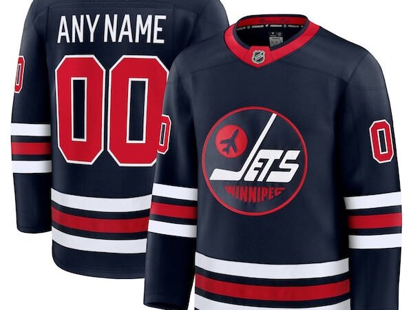 Winnipeg Jets Alternate Premium Custom Jersey - Navy