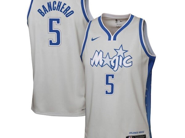 Paolo Banchero Orlando Magic Nike Youth 2025/26 City Edition Swingman Jersey - Silver