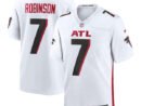 Bijan Robinson Atlanta Falcons Nike 2023 NFL Draft First Round Pick Game Jersey - White/Black