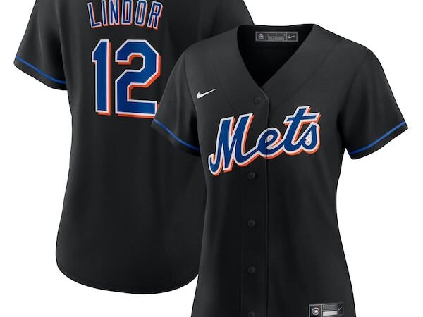 Francisco Lindor New York Mets Nike Women's 2022 Alternate Replica Player Jersey - Black