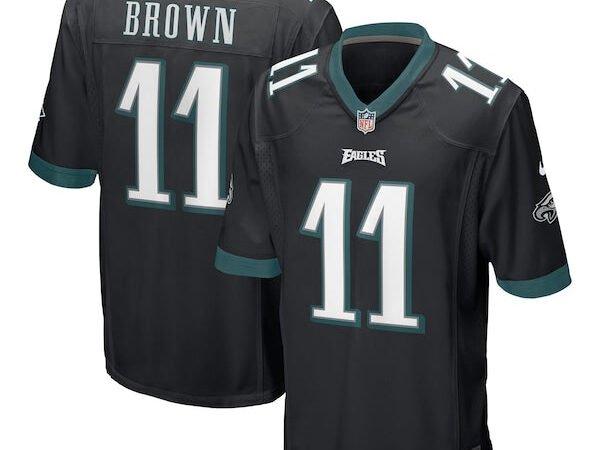 A.J. Brown Philadelphia Eagles Nike Game Jersey - Black