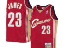 LeBron James Cleveland Cavaliers  Youth 2003-04 Hardwood Classics Swingman Jersey - Wine/Navy