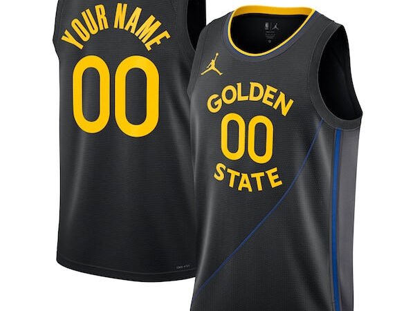 Golden State Warriors Jordan Brand Unisex 2024/25 Custom Swingman Jersey - Statement Edition - Black