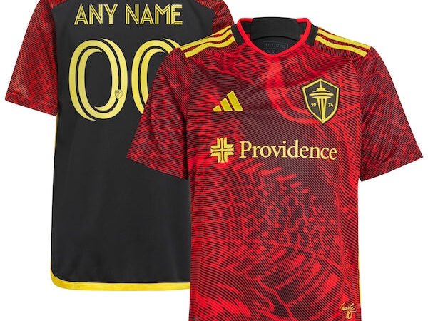 Seattle Sounders FC adidas Youth 2024 The Bruce Lee Kit Replica Custom Jersey – Red
