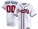 Atlanta Braves Nike Home Limited Custom Jersey - White