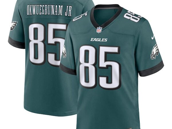 Albert Okwuegbunam Jr. Philadelphia Eagles Nike Team Game Jersey - Midnight Green