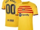 Barcelona Nike 2022/23 Fourth Vapor Match Custom Authentic Jersey - Yellow