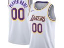 Los Angeles Lakers Nike 2020/21 Swingman Custom Jersey - Association Edition - White