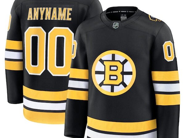 Boston Bruins  Home Premium Custom Jersey - Black/White