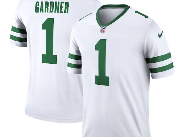 Sauce Gardner New York Jets Nike Alternate Legend Jersey - White/Green