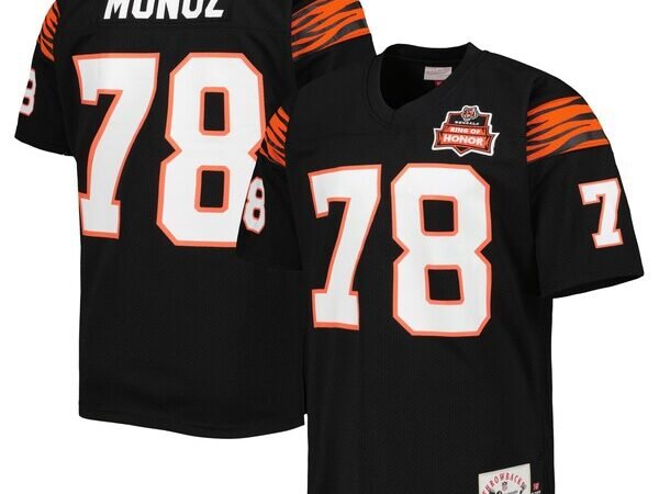 Anthony Muñoz Cincinnati Bengals  Authentic Throwback Retired Player Jersey - Black