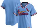 St. Louis Cardinals Nike Cooperstown Collection Limited Jersey - Light Blue