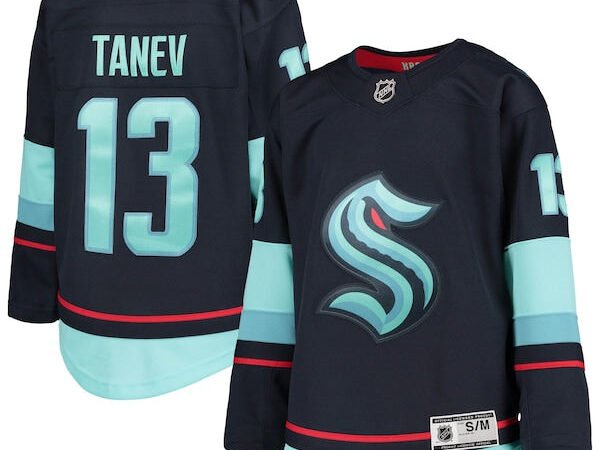 Brandon Tanev Seattle Kraken Youth Home Premier Player Jersey - Deep Sea Blue