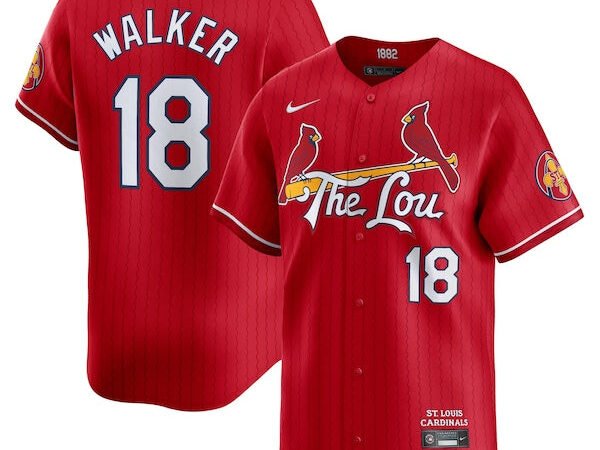 Jordan Walker St. Louis Cardinals Nike City Connect Limited Jersey - Red
