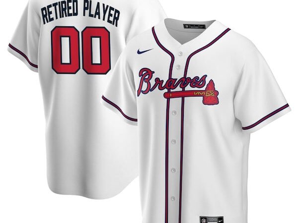 Atlanta Braves Nike Home Pick-A-Player Retired Roster Replica Jersey - White