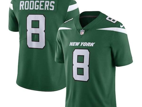 Aaron Rodgers New York Jets Nike Vapor Untouchable Limited Jersey - Gotham Green/Black
