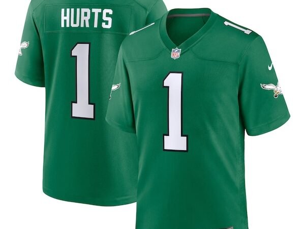 Jalen Hurts Philadelphia Eagles Nike Alternate Game Player Jersey - Kelly Green/White/Black/Green