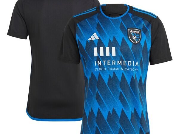 San Jose Earthquakes adidas 2024 Active Fault Jersey Replica Jersey - Blue