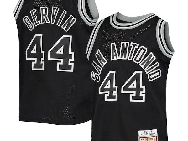 George Gervin San Antonio Spurs Youth 1978/79 Hardwood Classics Swingman Jersey - Black