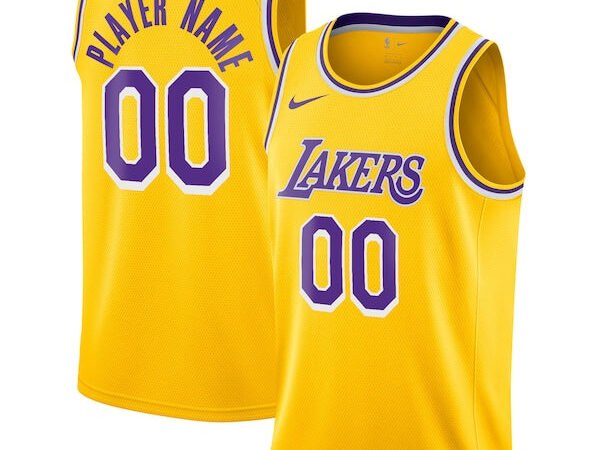 Los Angeles Lakers Nike 2020/21 Swingman Custom Jersey - Icon Edition - Gold