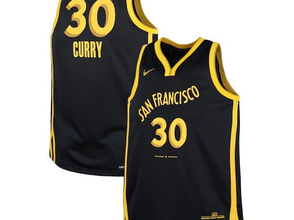 Stephen Curry Golden State Warriors Nike Youth Swingman Replica Jersey - City Edition - Black