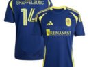 Jacob Shaffelburg Nashville SC adidas 2025 The Heart of Nashville Kit Replica Player Jersey - Navy